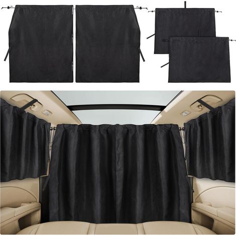 Auto Verdunkelung Vorhang 3er Set mit Sichtschutz für Heckscheibe und Seitenfenster (1/5)