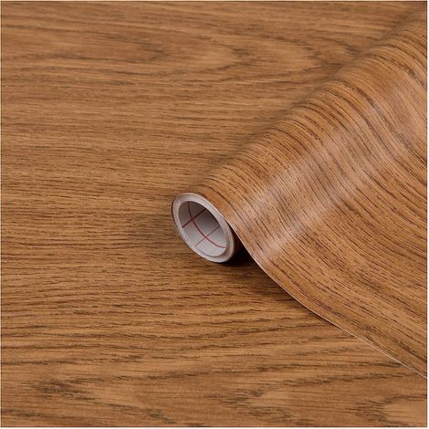 d-c-fix Pellicola Adesiva per mobili legno quercia rovere luce marrone PVC plastica vinile impermeabile decorativa per cucina, armadio, porta carta rivestimento 67,5 x 200 cm (1/4)