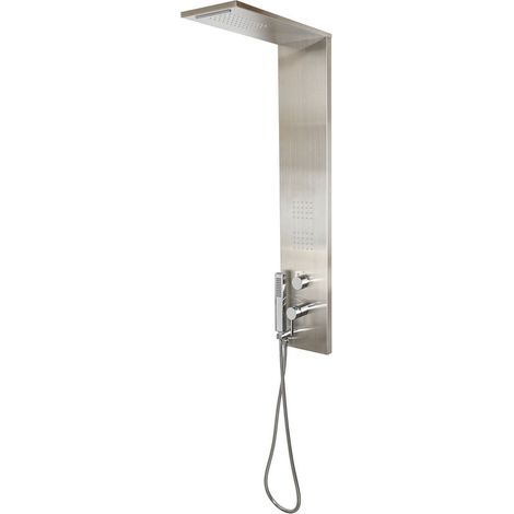 Colonna Doccia Idromassaggio con Soffione e Doccetta Inox Trend - Finitura: Spazzolato (1/5)