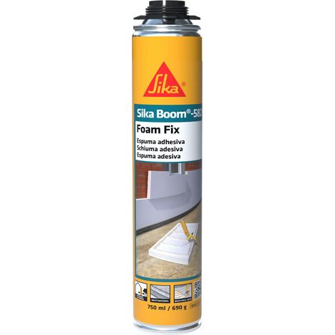 Sika Boom®-582 - Espuma adhesiva de poliuretano de pistola para placas - 750 ml - Bote para pistola - Rosa claro