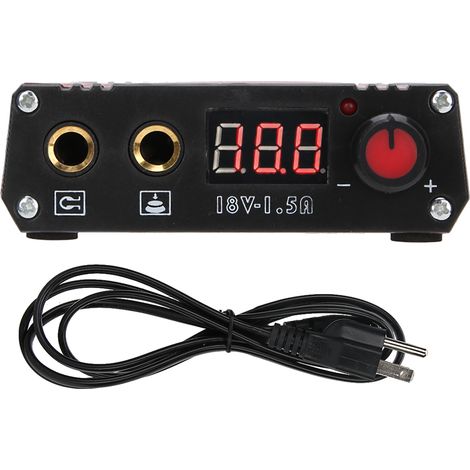 Alimentation professionnelle tatouage numérique mini double mode 100-240V prise US (1/5)