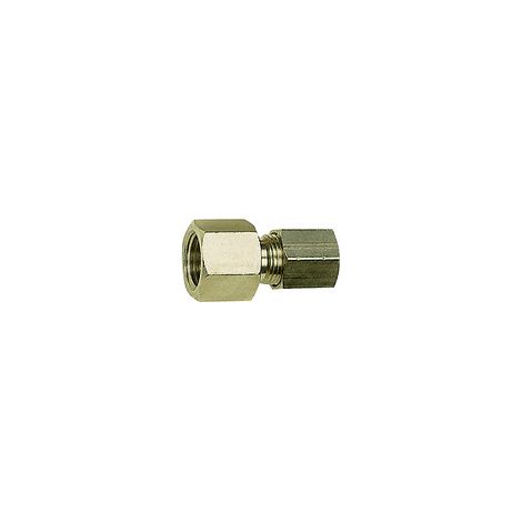 Riegler Manometerverschraubung, G 1/8 i., Rohr-Außen-Ø 8 mm, MS vern. (1/2)