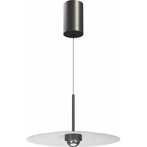 Suspension Led À Diffuseur 8W 83° 3000K Noir Mat - Plafonnier Ou Luminaire Encastré Pour Éclairage Intérieur - Beneito & Faure (1/5)