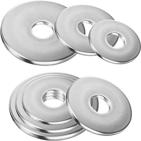 Rondelle plate inox M10 – Diamètre 30mm, épaisseur 2mm – Lot de 20 pièces – Acier inoxydable A2 V2A – DIN 125 (1/5)