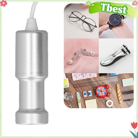 Tbest Machine de nettoyage à ultrasons portable Nettoyeur Portable, Mini Machine de electromenager ultrasons Prise UE AC220-240V (1/5)