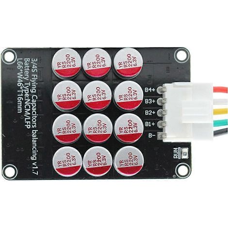 Équilibreur actif de courant 5,5 A pour batteries lithium-ion LiFePO4 et LTO (4S). (1/5)