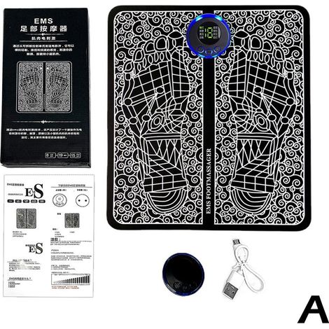 Appareil de massage des pieds multifonctionnel électrique EMS pour pieds plats, stimulateur d'acupuncture, sans télécommande-AquaForge (1/5)