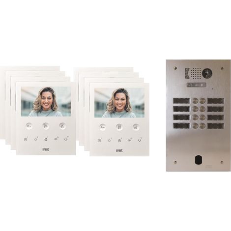 Kit visiophone 2 rangées avec 9 écrans URMET Collectif