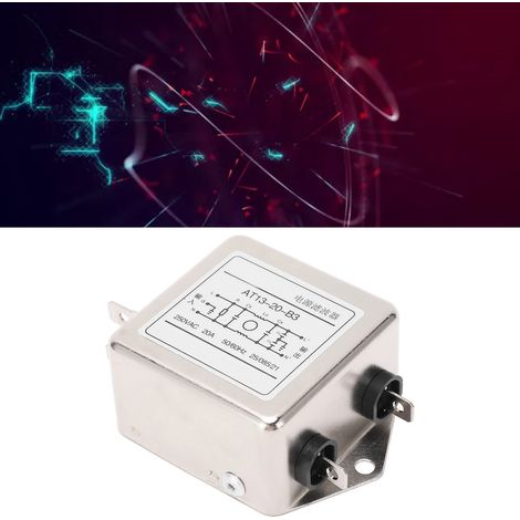 Filtre CEM 20A AC250V Antioxydant, Faible Encombrement, Installation Facile (1/5)