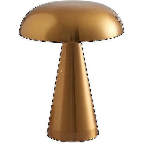 Lampe de table en forme de champignon, LED rechargeable par USB, lampe de bureau tactile pour chambre à coucher, restaurant ou bar. (1/3)