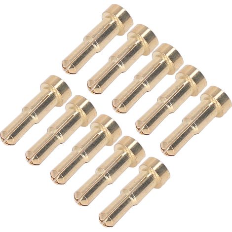 30 pièces connecteurs batterie banane RC dorés laiton haute dureté pour drone (1/5)