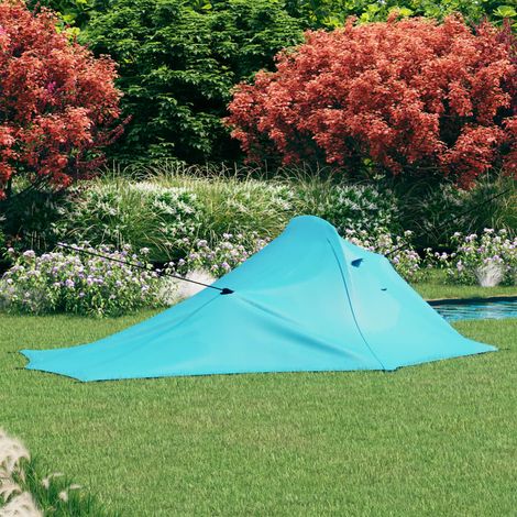 Tente de camping,Tonnelle Pliante de Jardin 317x240x100 cm Bleu -84757 (1/5)
