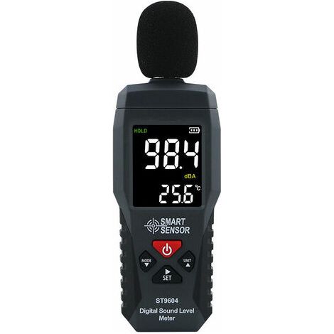 Enregistreur de Niveau Sonore Testeur du Bruit Sonomètre Audionumérique Sonomètre 30-130dB Luxmètre