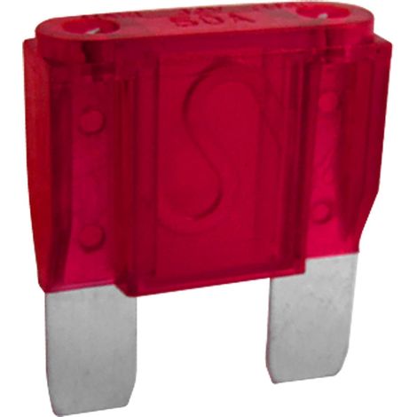 5pcs Car Red Plastic Coated Blade Type Fast Acting Maxi Fuse 50A 32V