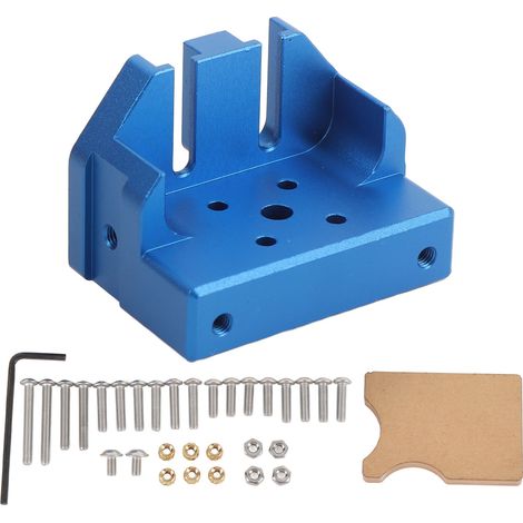 Support extrudeuse imprimante 3D aluminium – 4 trous montage bloc fixation hotend Ender-3 Ender5 CR-10, impression (1/5)
