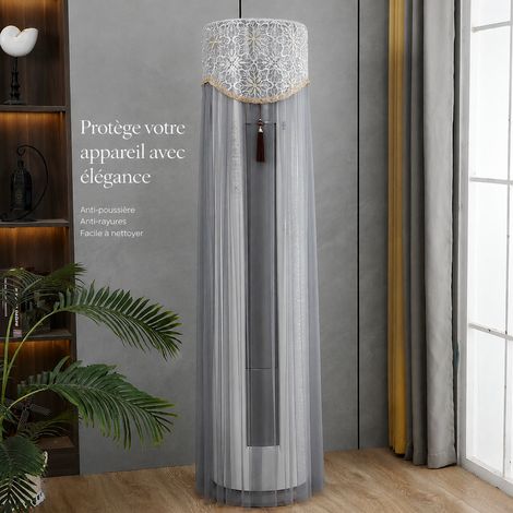 Housse de protection pour climatiseur colonne 180 cm voile gris 180 cm réf 6844 20 × 20 × 0,3 cm 400 g – Livraison gratuite