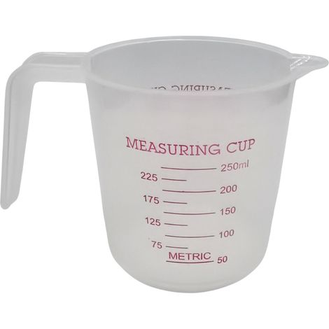 2 Tasses à mesurer, Plastique durable, Graduations claires ml et oz, Bec anti-déversement, Pour cuisine et pâtisserie (1/5)