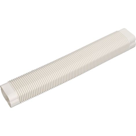 Gaine de tuyau universelle en PVC pour climatiseurs de 1 à 5 CV, blanche (1/5)