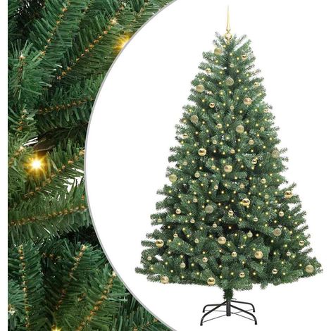 Sapin de Noël Artificiel à Branches Articulées Vert 240 cm vidaXL