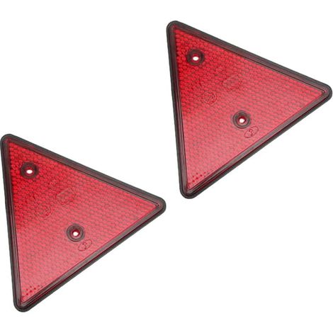 Lot de 2 réflecteurs rouges pour camion, feu LED étanche à double trou pour remorque, caravane et camping-car (1/5)