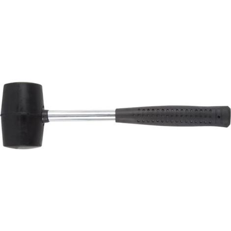 200 g Gummihammer mit Metallgriff und flexiblem Kopf, ideal für Camping, Heimwerken und Bodenverlegung (1/4)