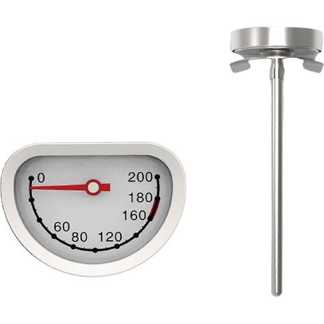 Thermomètre à cadran pour friture, lecture instantanée, tige en acier inoxydable, pour viande (1/5)