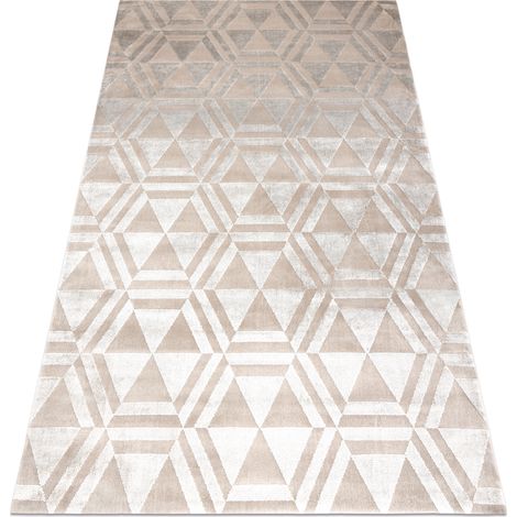 Teppich PEARL 51323C beige - Geometrisch exklusiv, strukturell beige 192x290 cm