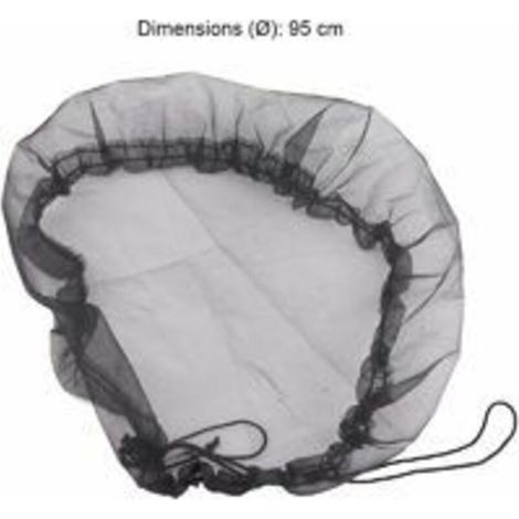 SABIR Collecteurs d'eau de pluie Lot de 2 housses de protection en maille pour tonneaux de pluie - Diamètre : 32.67inch - Réglables - Pour récupérateur d'eau - Seau de récupération de la pluie (1/5)