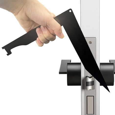 Pic de Pompier Acier à Ressort Premium Noir Outil Multifonction Poignée Ergonomique pour Urgence Sauvetage Bricolage (1/5)
