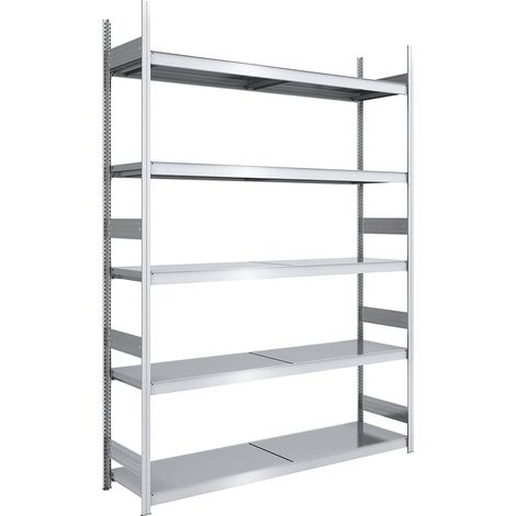 hofe, Rayonnage emboîtable extra-large avec tablettes en acier, (1/2)