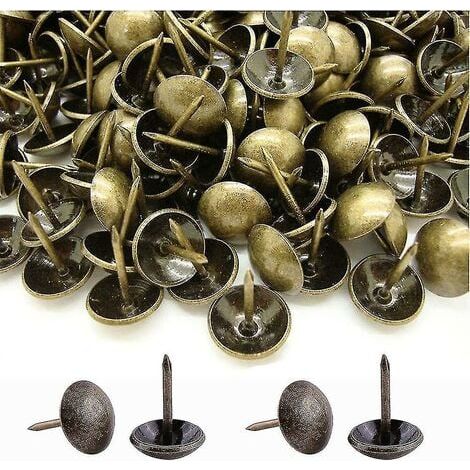 500 pezzi clous à tapissier, tapisserie d'ameublement decorative robuste 17x11 mm (1/4)