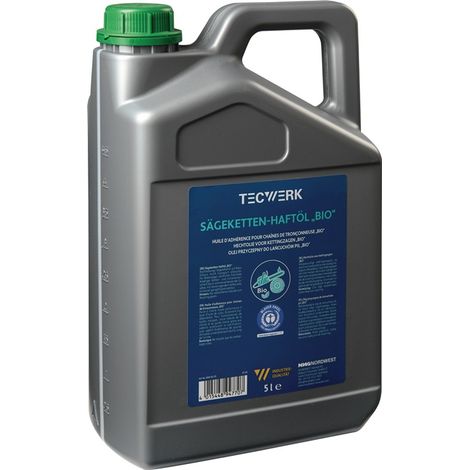 TECWERK Sägekettenhaftöl BIO 52 mm²/s (bei 40GradC) 5l Kanister TECWERK