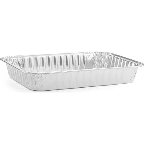 Lot de vingt plateaux en aluminium jetables pour récupération de graisse pour gril Weber et Spirit accessoire (1/5)