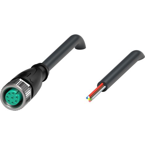 Pepperl+Fuchs Kabeldose V19-G-BK10M-PUR-U schwarz 8-polig gerade M12 A-kodiert