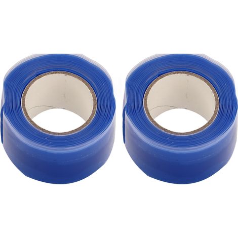 2 pièces Ruban adhésif silicone antidérapant, double face flexible pour pagaies de canoë kayak et bateau-dragon, bleu (1/5)