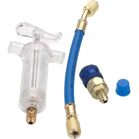Raccord Rapide 30 Ml 1 Oz Tuyau de Recharge Injecteur Réfrigérant pour Climatisation Automobile Kit Charge Liquide de Refroidissement pour (1/3)