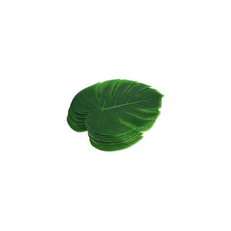 Set de table en feuilles de palmier artificiel 12 pièces – Antidérapant et durable – Protection contre les taches pour cuisine et fêtes (1/5)