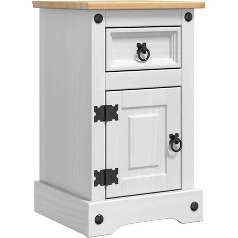 Maison Exclusive - Nachttisch Corona Weiß 35 x 32,5 x 58 cm Massi
