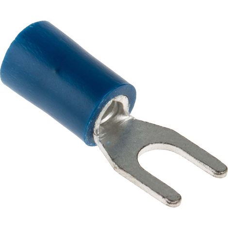 Cosse à fourche à sertir RS PRO Isolé, Bleu 14AWG 2.5mm² 16AWG 1.5mm²