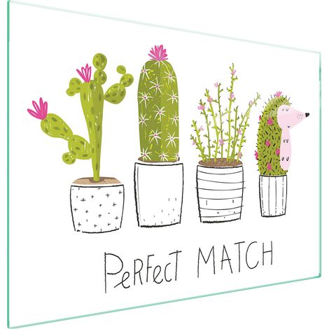 PIASTRA PROTETTIVA IN VETRO PER STUFA 70x52 CACTUS (1/5)