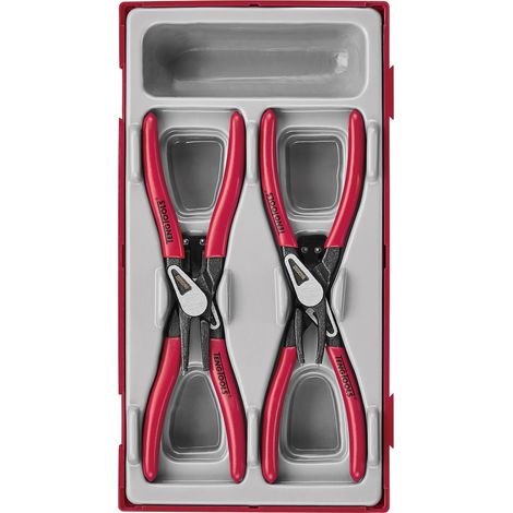 Set pince circlips avec ressort de rappel TT1 tray 12-25mm DIP 4 pièces Teng Tools TT474-5E