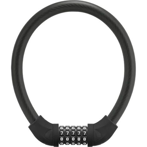 Lucchetto per bicicletta, lucchetto per ruota, lucchetto a combinazione nera