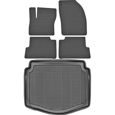Ford C-Max I Minivan (2003–2010) – SET: Gummifußmatten + Kofferraummatte
