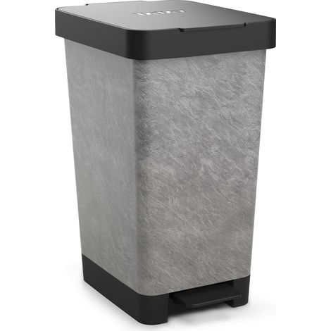 Poubelle Cuisine avec Pédale Smart Deco 25 L, Compact et Fonctionnel (1/2)