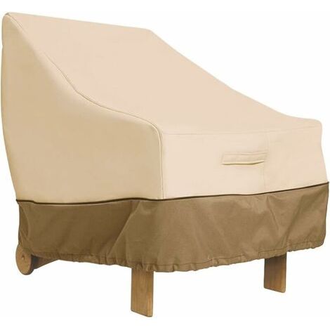 Housse de Protection pour Fauteuil Exterieur Jardin, Housse de Protection pour Chaise Tissu Oxford 210D, Bache Fauteuil Jardin pour Meubles, Housse Salon de Jardin (89x 96,5 x79 cm) (1/5)