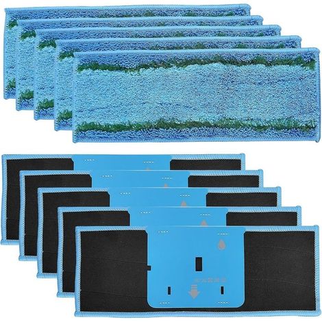 10 Pièces De Nettoyage Humides Lavables pour Irobot Braava Jet M6, Chiffon De Nettoyage En Microfibre RéUtilisable, Produits Et Accessoires De nettoyage pour DifféRents Types De Sols (1/5)