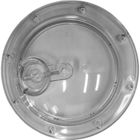 Hayward – Couvercle transparent de filtre de bassin 500201042000 – Diamètre extérieur 30 cm – Entraxe 10,5 cm – Joint fourni