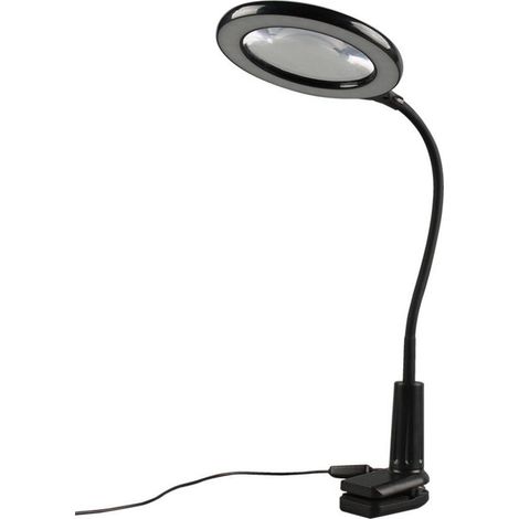 Vtizikl Loupe à clip optique haute puissance avec lumière LED 5 fois haute définition lecture lecture lecture loupe miroir lampe de table (1/5)