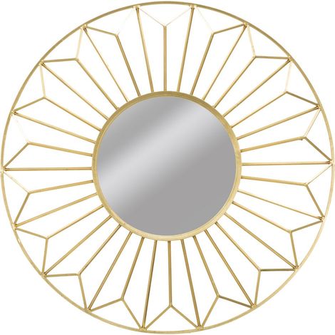 Specchio da parete in metallo, Ø107x10 cm – Glam Ozih (1/5)