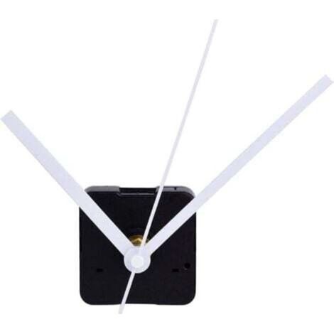 Orologio bianco, silenzioso, con movimento, spessore massimo del quadrante di 11/25 di pollice e lunghezza totale dell'albero di 4/5 di pollice. (1/5)